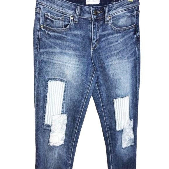 Greywire Patchwork Skinny Jeans - Picture 7 of 9